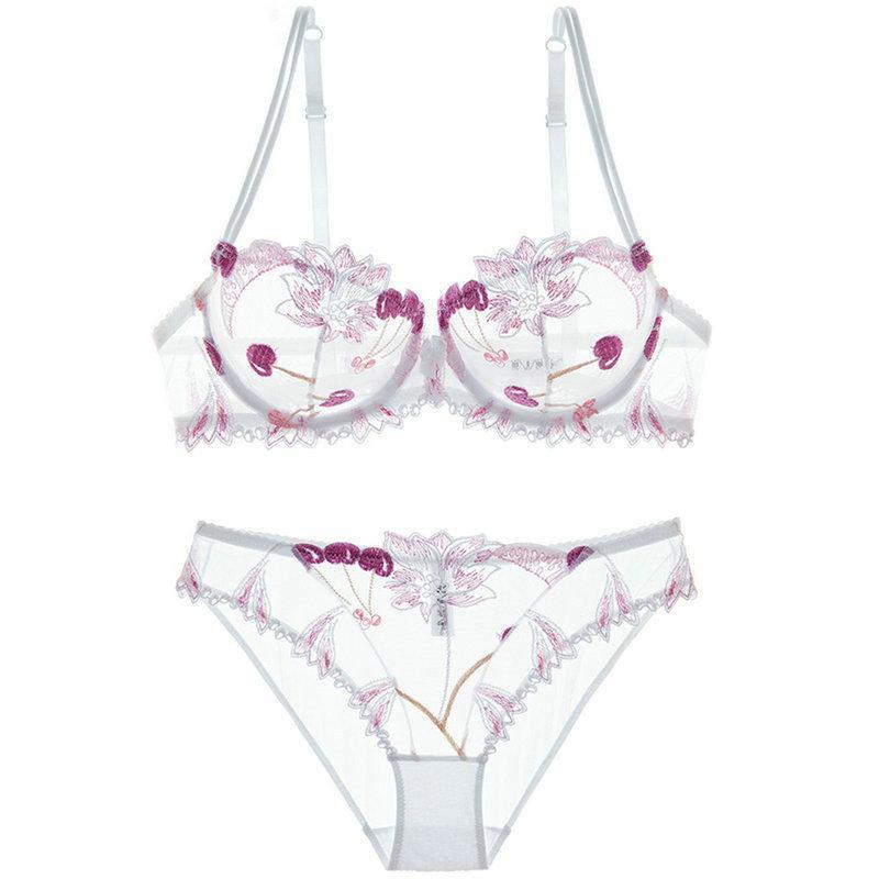 Ari Spitzen-Dessous-Set - Weiß