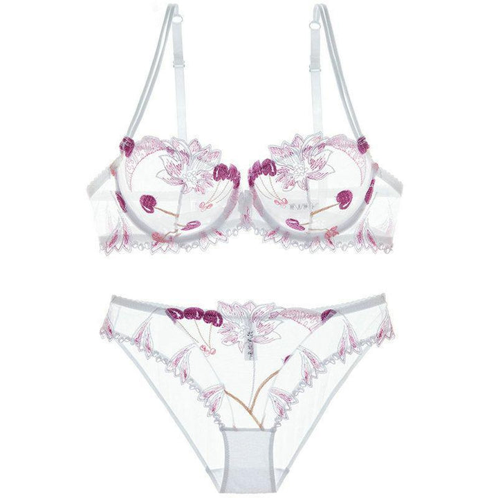 Ari Spitzen-Dessous-Set - Weiß