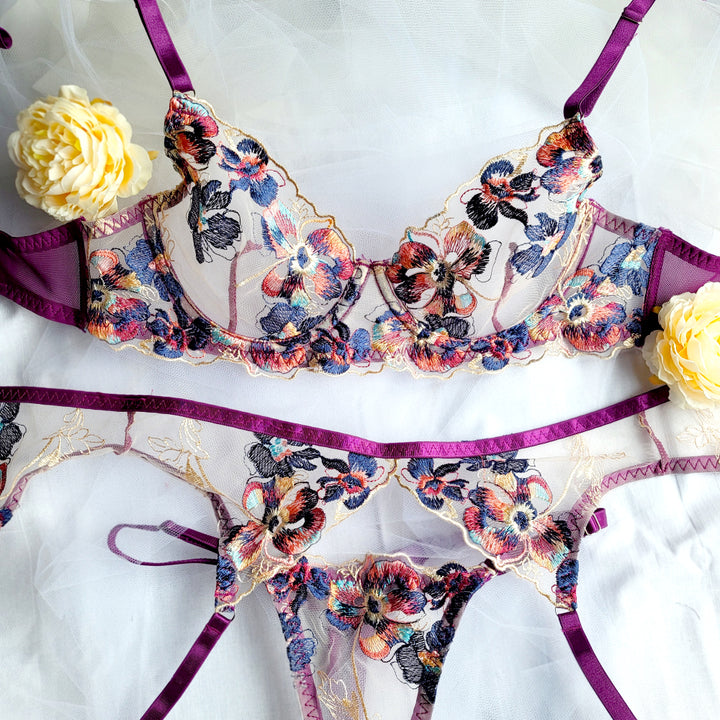 Ami Three Piece Lingerie Set