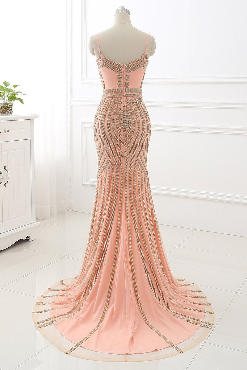 Crystal Embellished Bridesmaid Dress