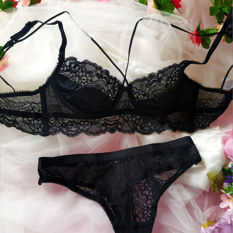 Naomi Lingerie Set - Black – Elia Boutique