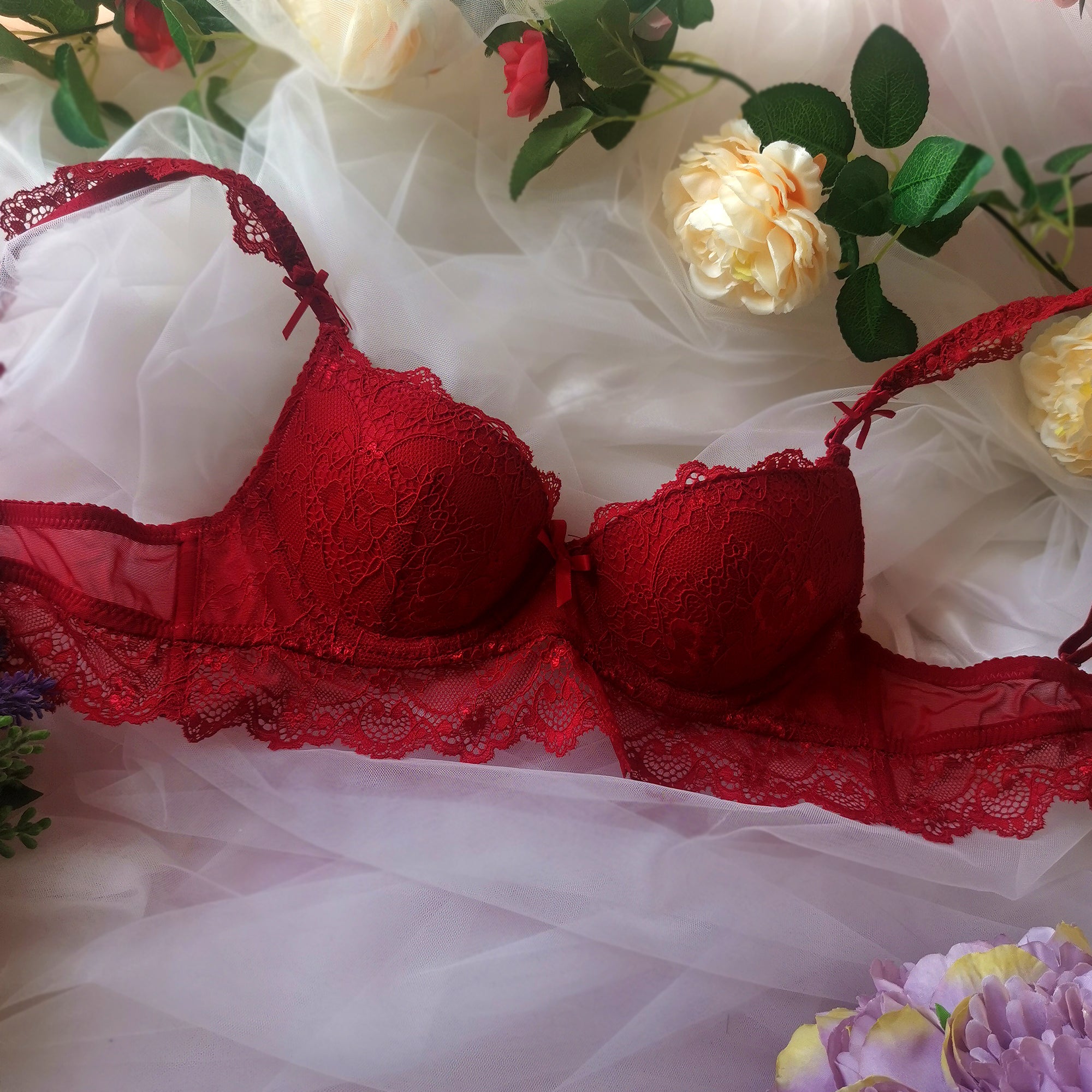 Elisa Bra Red Elia Boutique