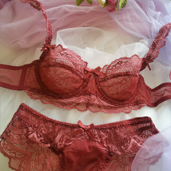 Mia Lingerie Set - Coral