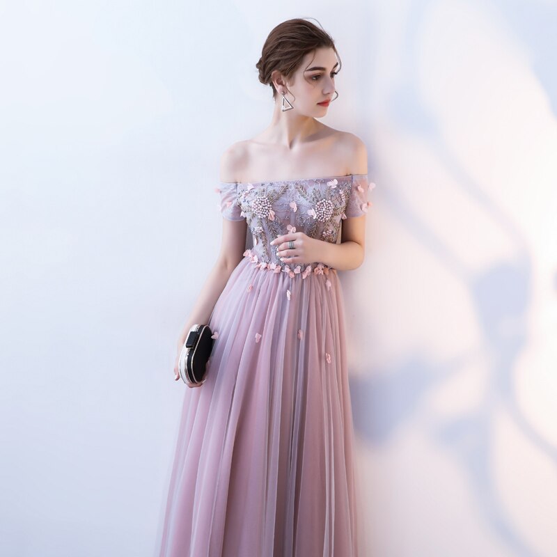 Isabella Off Shoulder Prom Dress