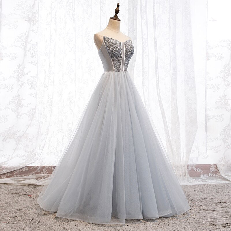 Katya Strapless Tulle Prom Dress