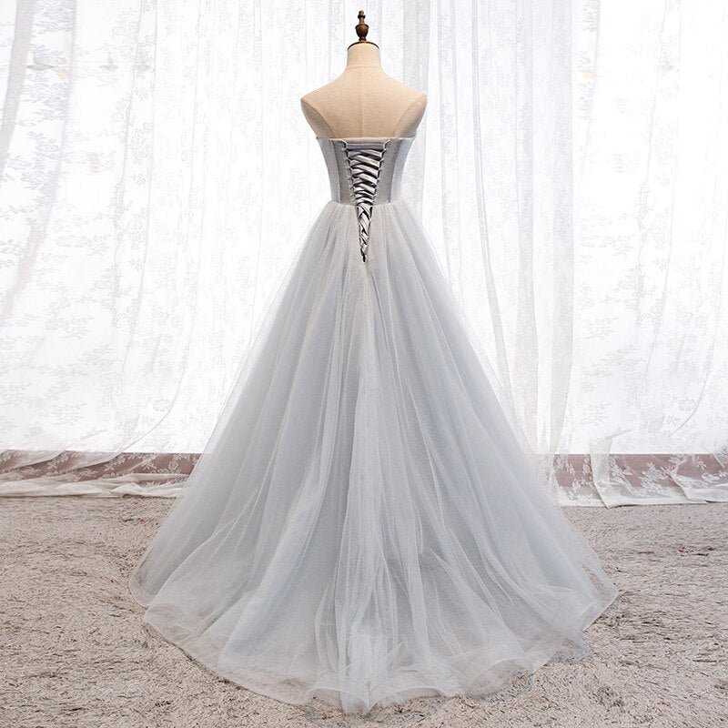 Katya Strapless Tulle Prom Dress