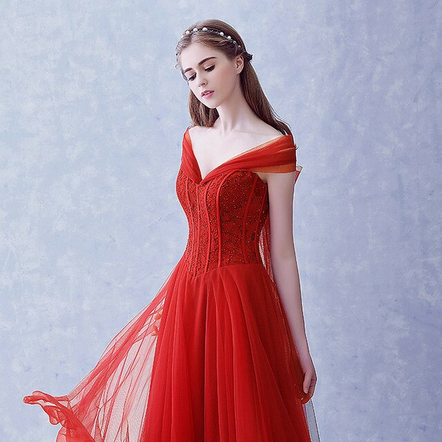 Aurora Off Shoulder Prom Dress