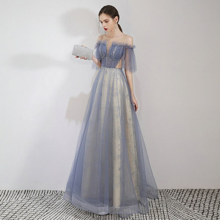 Ami Off Shoulder Prom Dress