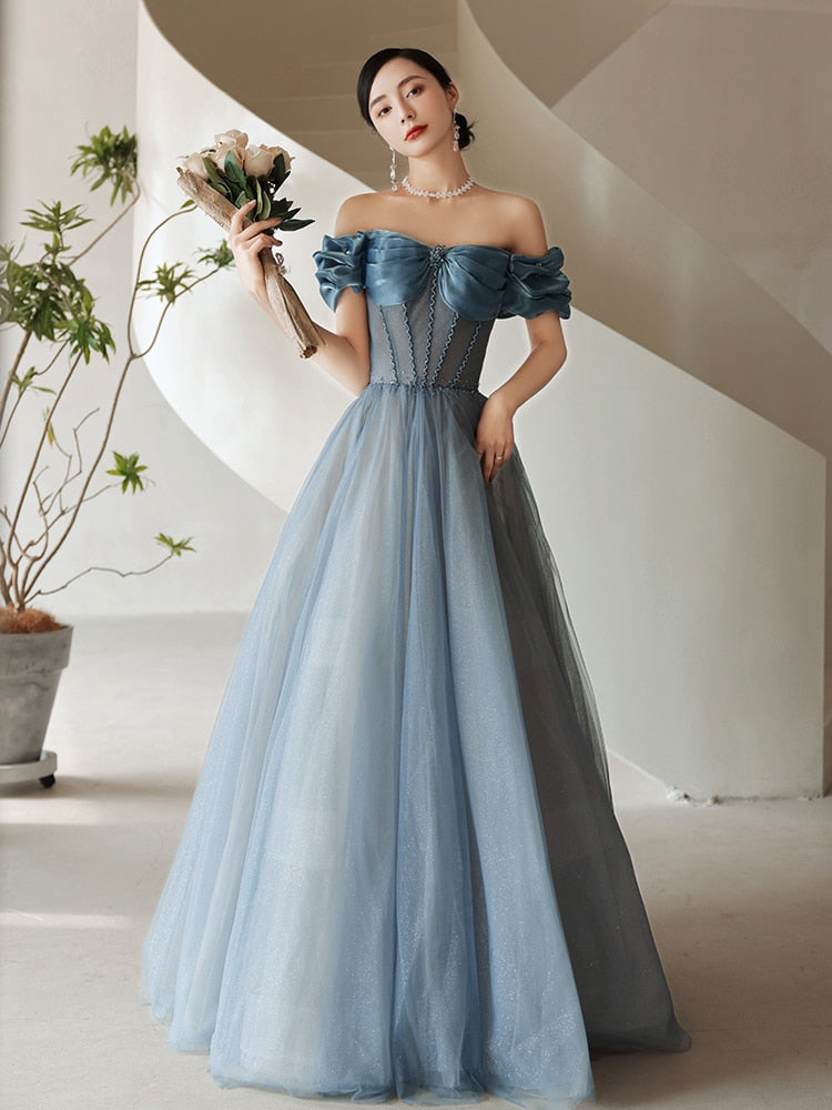 Martina Off Shoulder Prom Dress