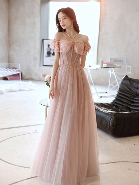 Martina Off Shoulder Prom Dress