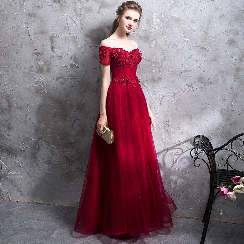 Alicia Off Shoulder Prom Dress