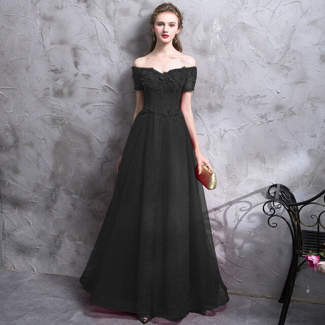 Alicia Off Shoulder Prom Dress