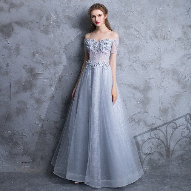 Alicia Off Shoulder Prom Dress