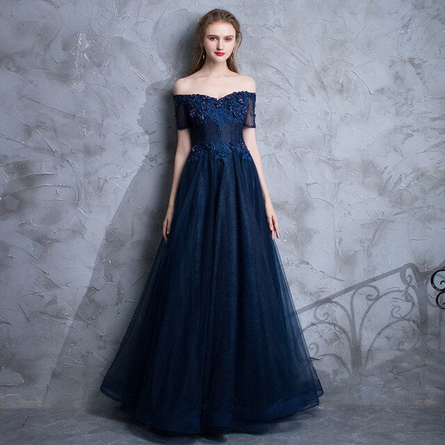 Alicia Off Shoulder Prom Dress